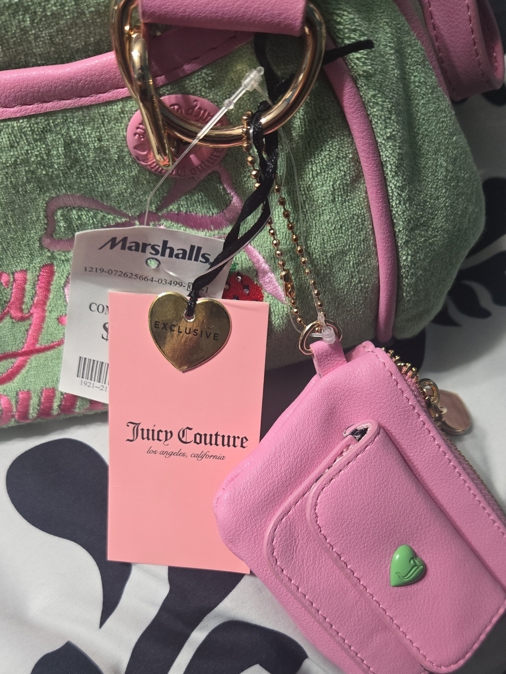NWT Juicy Couture Retro Strawberry Satchel - Picture 4 of 6